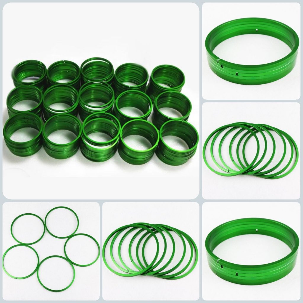 铝合金6063圆环硫酸阳极氧化绿色